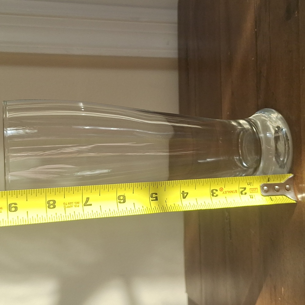 Pilsner Beer Clear Glasses Set Of 4 - Picture 6 of 6